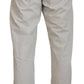 Elegant Straight White Denim Jeans