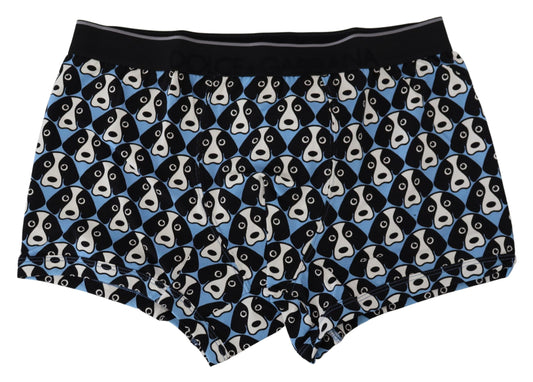 Elegant Blue Boxer Shorts for Men