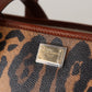 Elegant Leopard Bucket Tote Bag