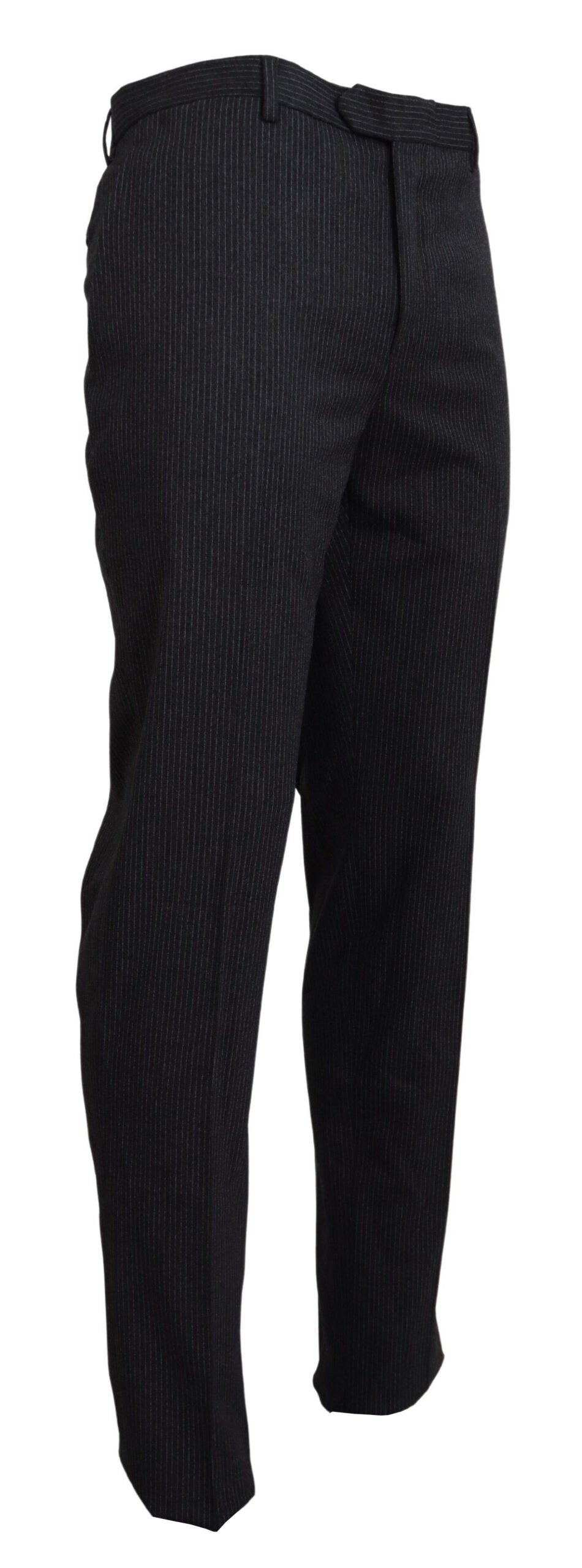Elegant Black Wool Blend Pants for Men