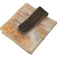 Elegant Leather Money Bar Clip