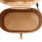 Beige Alta Moda Hand Makeup Mirror Bag