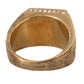 Gold Plated 925 Silver Red Crystal Ring
