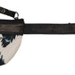 Chic White Leather Coin Purse with Strap
