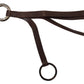 Elegant Brass & Leather Keychain Charm