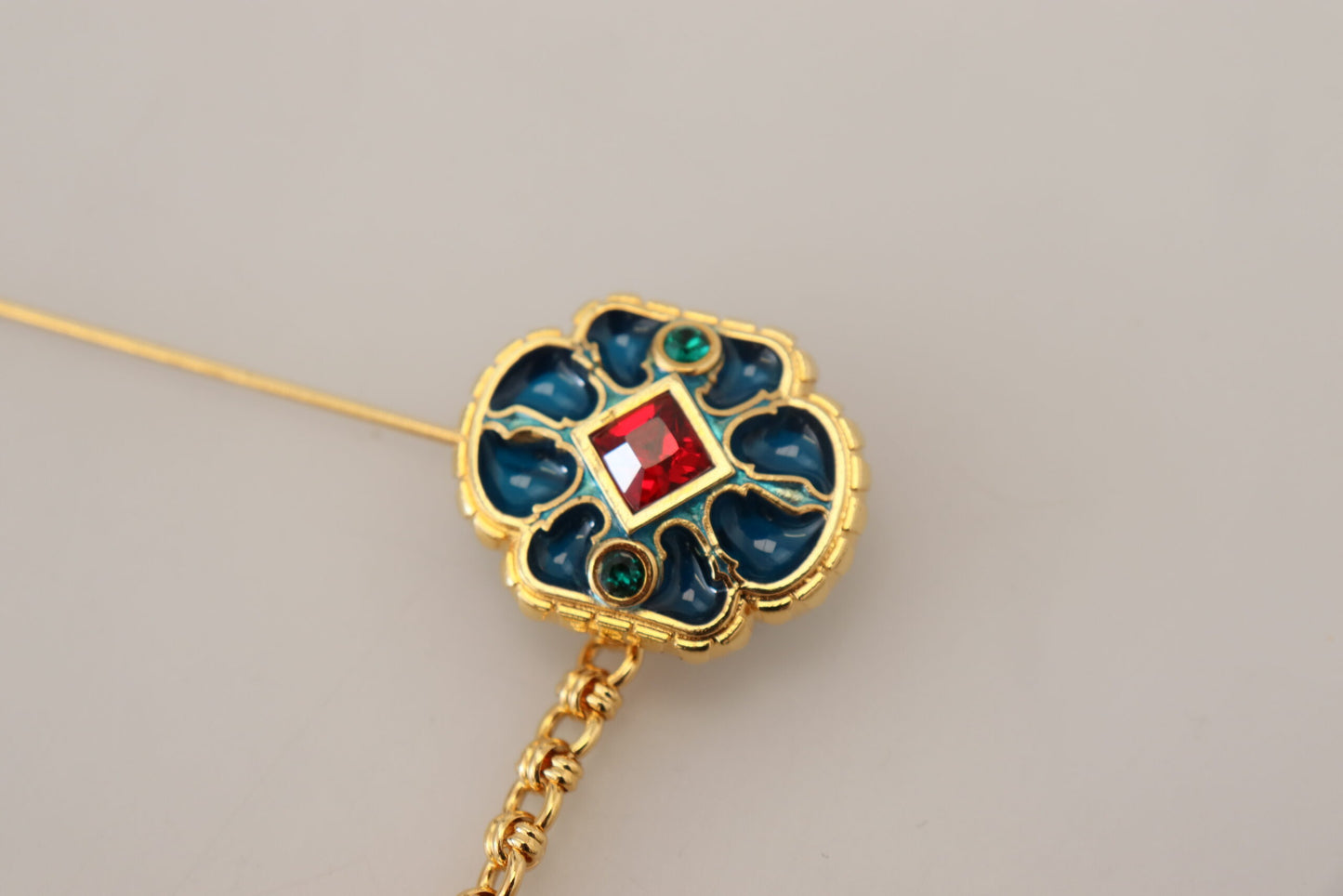 Elegant Gold Brass Men's Brooch Pin