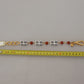 Elegant Beaded Chain Bracelet with Multicolor Accents