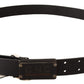 Belt Black Rustic Buckle Waist Belt