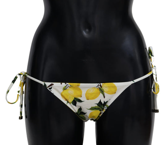 Multicolor Lemon Print Bikini Bottom