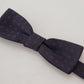 Elegant Silk Patterned Bow Tie