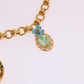Multicolor Crystal Bee Statement Necklace
