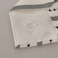 Elegant Black and White Polka Dot Silk Tie