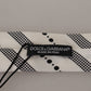 Elegant Black and White Polka Dot Silk Tie