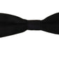 Elegant Black Silk Bow Tie