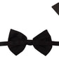 Elegant Black Cotton Bow Tie