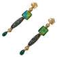 Elegant Sicilian Motif Clip-On Earrings