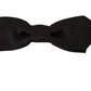 Elegant Black Silk Bow Tie