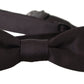 Elegant Black Silk Bow Tie