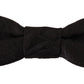 Elegant Silk Tuxedo Bow Tie - Evening Chic