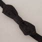Elegant Silk Tuxedo Bow Tie - Evening Chic