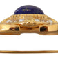 Elegant Gold Plated Brass Brooch