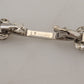 Elegant Silver Glass Brooch Pin