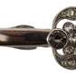 Elegant Silver Glass Brooch Pin