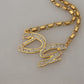 Elegant Gold Crystal Statement Necklace