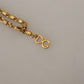 Elegant Gold Crystal Statement Necklace