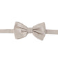 Exquisite Silk Gray Bow Tie