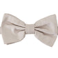 Exquisite Silk Gray Bow Tie