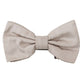 Exquisite Silk Gray Bow Tie