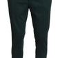 Elegant Dark Green Chino Trousers