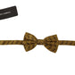 Elegant Gold Silk Bow Tie