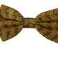 Elegant Gold Silk Bow Tie
