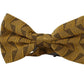 Elegant Gold Silk Bow Tie