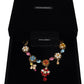 Elegant Multicolor Crystal Gold Necklace