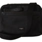 Elegant Gray & Black Reporter Messenger Bag