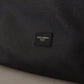 Elegant Gray & Black Reporter Messenger Bag