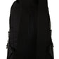 Elegant Monochrome Crown Print Backpack