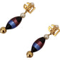 Sicilian Motif Clip-On Dangling Earrings
