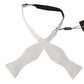 Elegant White Silk Tie for Sophisticated Gentlemen