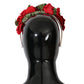 Elegant Floral Silk-Blend Diadem Tiara