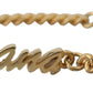 Elegant Gold-Toned Sterling Bracelet