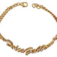 Elegant Gold-Toned Sterling Bracelet