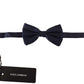 Elegant Sapphire Silk Bow Tie