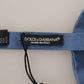 Elegant Blue Silk Bow Tie