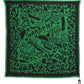 Elegant Green Square Scarf