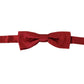 Elegant Silk Red Bow Tie