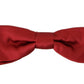 Elegant Silk Red Bow Tie